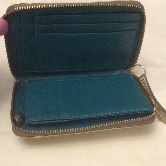 Fossil metallic leather wallet - Picture 3 of 5